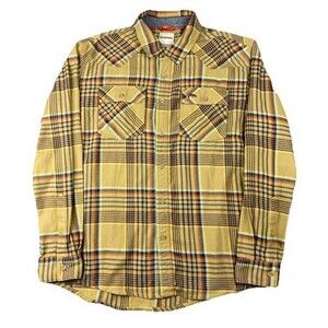 SIMMS Mens Santee Long Sleeve Button Up Shirt L Flannel‎ Plaid Fishing Outdoor